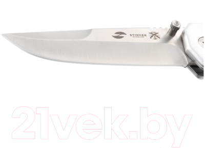 Нож складной STINGER FB1201 (серебристый/черный)