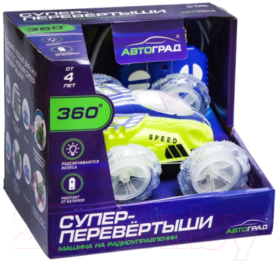 Радиоуправляемая игрушка Автоград Перевертыш Трюк / 7706964 (зеленый)