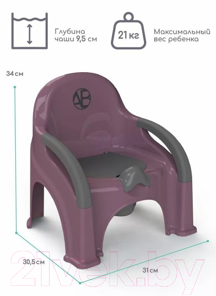 Детский горшок Amarobaby Baby chair / AB221105BCh/22