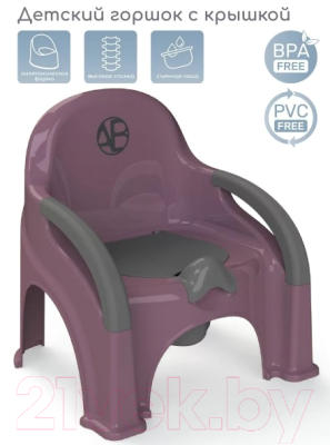 Детский горшок Amarobaby Baby chair / AB221105BCh/22 (фиолетовый)