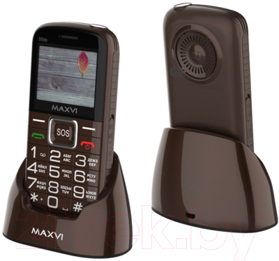 Мобильный телефон Maxvi B5ds (коричневый)