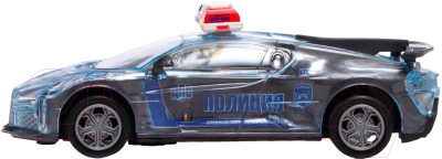 Автомобиль игрушечный Автоград Crazy Race полиция / 7667646 (серый)