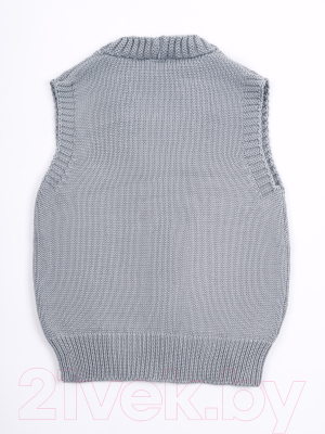 Жилет детский Amarobaby Knit Mild / AB-OD21-KNITM10/11-128 (серый, р. 128)