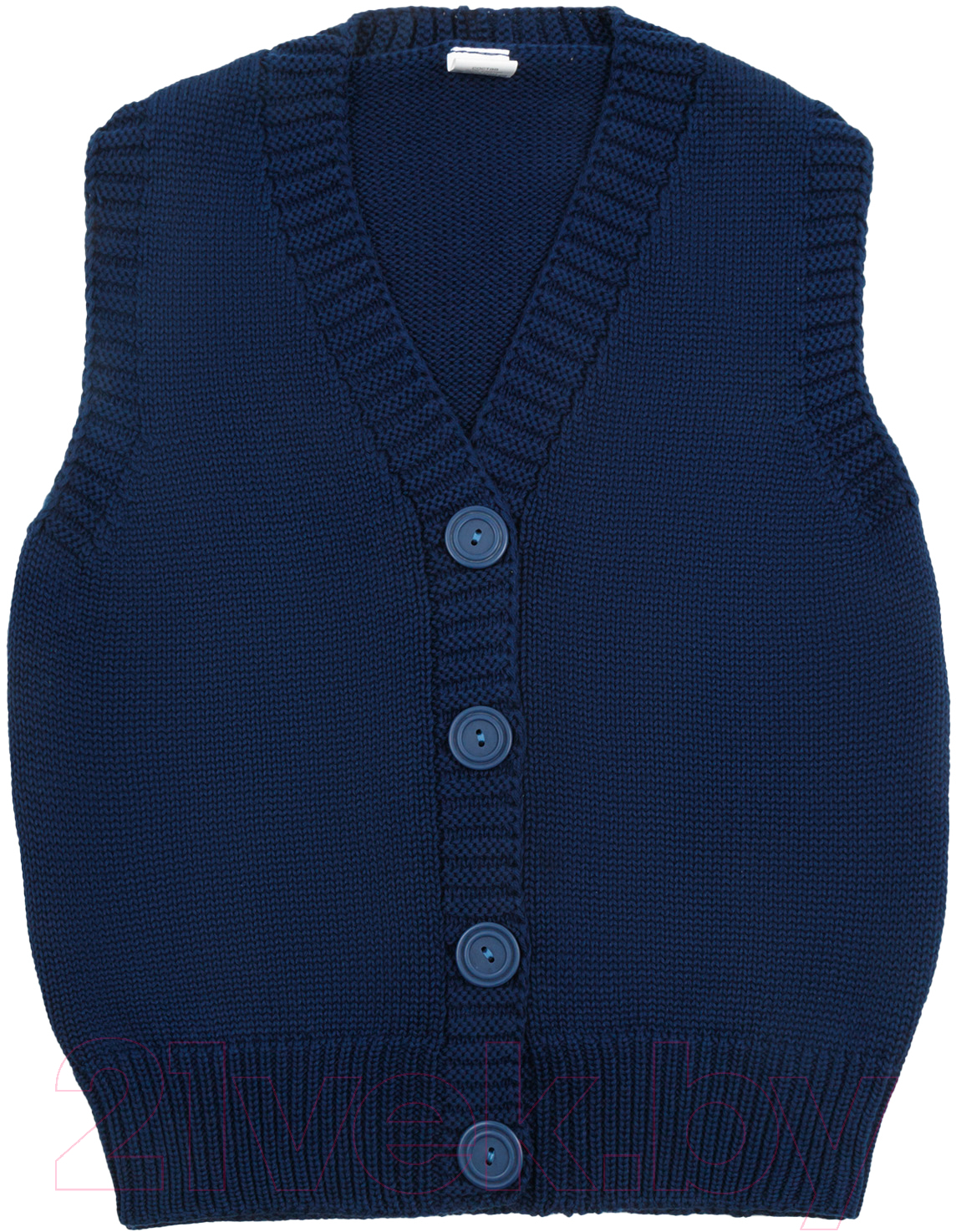 Жилет детский Amarobaby Knit Mild / AB-OD21-KNITM10/20-134 (синий, р. 134)