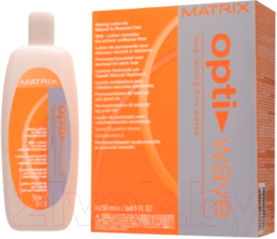 Лосьон для волос MATRIX OPTI.wave Для завивки трудноподдающихся волос (3x250мл)
