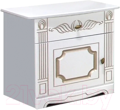 Комплект мебели для спальни Империал Амелия 160 МИ без ОМ ШК-4 (белый/золото)