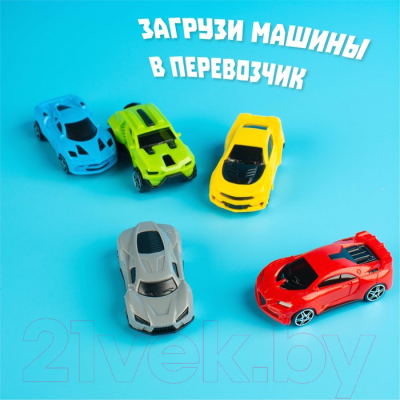 Автовоз игрушечный Автоград Грузовик перевозчик / 1448948