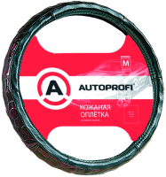 Оплетка на руль Autoprofi AP-156 BK (M) - 