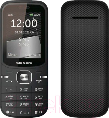 Мобильный телефон Texet TM-219 (черный)