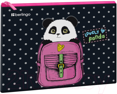 Папка для тетрадей Berlingo Cute panda / PVC09072