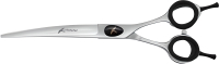 Ножницы для стрижки животных GRODO Silk Slice изогнутые с большим черным винтом 7.5 / 20B275 - 