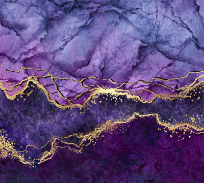 Фотообои листовые Vimala Флюиды фиолетовые (270x300)