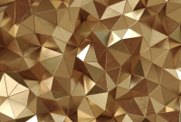Фотообои листовые Vimala Треугольники в золоте (270x400) - 