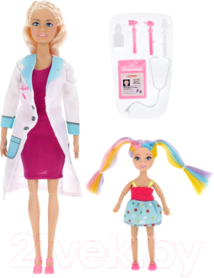 Изображение товара Набор кукол Карапуз София врач С пациентом Машенька / 66177-S-BB