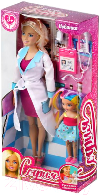 Изображение товара Набор кукол Карапуз София врач С пациентом Машенька / 66177-S-BB