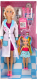 Миниатюра изображения товара Набор кукол Карапуз София врач С пациентом Машенька / 66177-S-BB