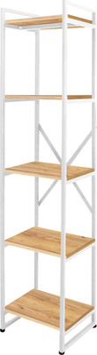 Стеллаж Millwood Лофт CH-2 40x35x182 (дуб золотой Craft/металл белый) -