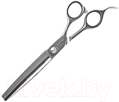 Ножницы для стрижки животных GRODO Silk Slice филировочные с большим черным винтом 7 50T / 20B750
