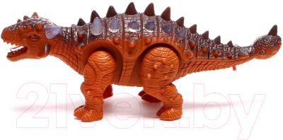 Интерактивная игрушка Sima-Land Динозавр Анкилозавр 7411312 / 1392 (коричневый)