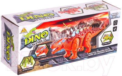 Интерактивная игрушка Sima-Land Динозавр Анкилозавр 7411312 / 1392 (коричневый)