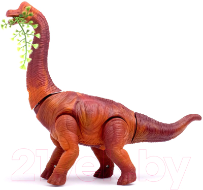 Интерактивная игрушка Sima-Land Динозавр Брахиозавр травоядный 7065524 / 66050 (коричневый)