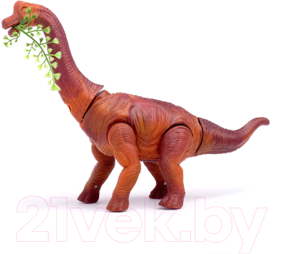 Интерактивная игрушка Sima-Land Динозавр Брахиозавр травоядный 7065524 / 66050 (коричневый)