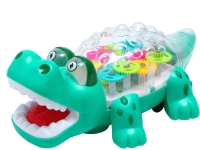 Интерактивная игрушка Sima-Land Крокодил Шестеренки 7651305 / 5937B (зеленый) - 
