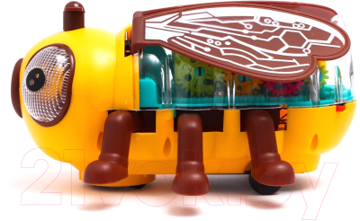 Интерактивная игрушка Sima-Land Пчела Шестеренки 7651304 / 5938B (желтый)