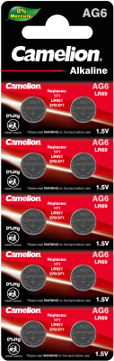 Батарейка Camelion AG6-BP10 Mercury Free / 12814