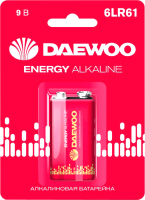 Батарейка Daewoo 6LR61 Energy Alkaline BL-1 12/144 - 