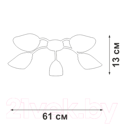 Люстра Vitaluce V3750-0/5PL