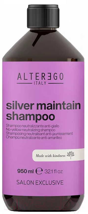 Оттеночный шампунь для волос Alter Ego Italy Silver Maintain Shampoo Для устранения желтизны волос