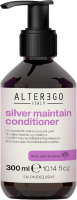 Тонирующий кондиционер для волос Alter Ego Italy Silver Maintain Conditioner Для устранения желтизны волос (300мл) - 