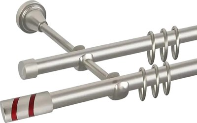 

Карниз для штор, Prime D16Г/16Г + наконечники Изольда красный