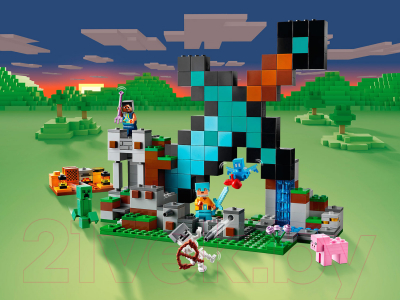 Конструктор Lego Minecraft Застава меча / 21244