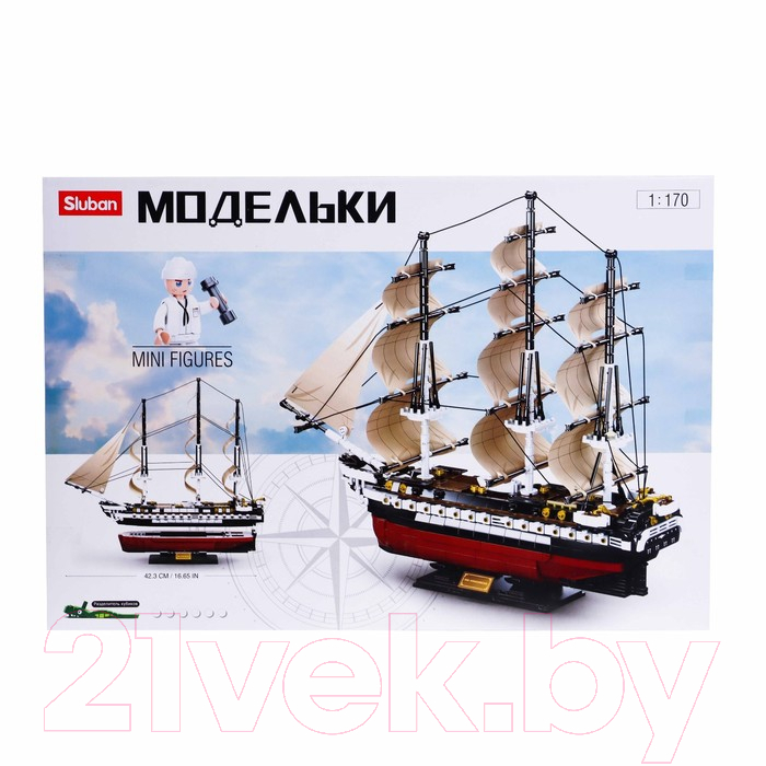 Конструктор Sluban Модельки. Фрегат M38-B0836 / 6958167