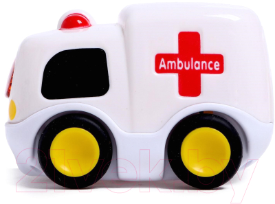 Развивающая игрушка Zabiaka Машина скорой помощи / 4994549 (белый)