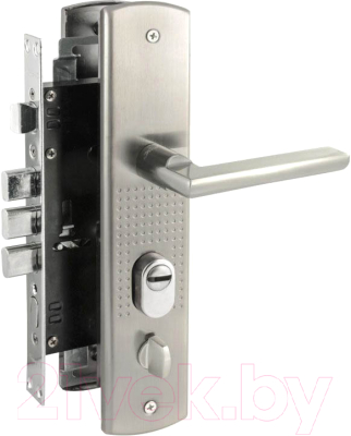 Изображение товара Замок врезной Нора-М N200 (108)-68мм Л (матовый никель)