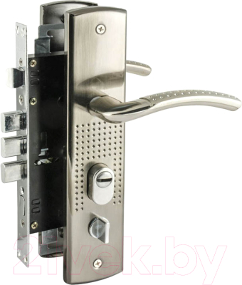 Изображение товара Замок врезной Нора-М N200 (96)-68мм Л (матовый никель)