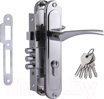 Изображение товара Замок врезной Нора-М 710-62мм (хром)