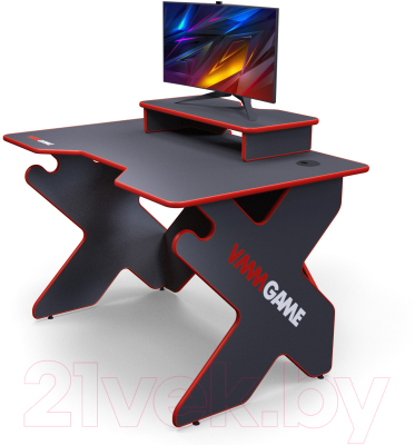 Геймерский стол Vmmgame Space 120 Dark / ST-1-BS-1-BRD_120SET (красный)