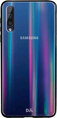 Чехол-накладка Case Aurora для Galaxy A50 (синий/черный)