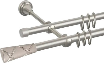 

Карниз для штор, Prime D16Г/16Г + наконечники Трапеция