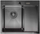Мойка кухонная Arfeka AF PVD Nano 65x50.5 (левый, черный) - 