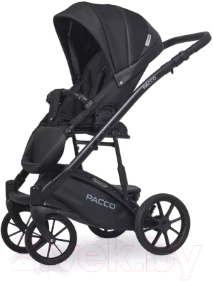 Детская универсальная коляска Riko Basic Pacco 2 в 1 (09, черный)
