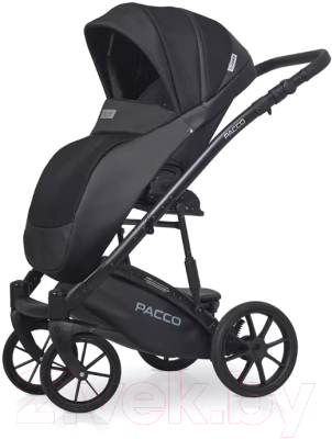 Детская универсальная коляска Riko Basic Pacco 2 в 1 (09, черный)