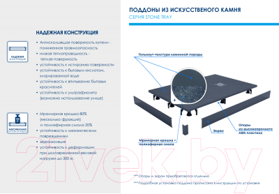 Изображение товара Душевой поддон RGW ST-0075G / 16152075-02