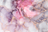 Фотообои листовые Vimala Флюиды серо-розовые (270x400) - 
