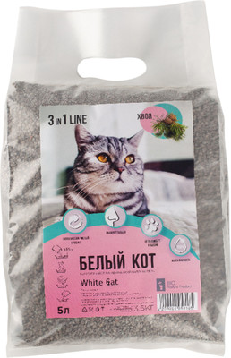 

Наполнитель для туалета, Комкующийся 3 в 1 хвоя