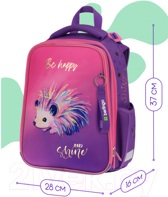 Школьный рюкзак Berlingo Expert Hedgehog / RU09006